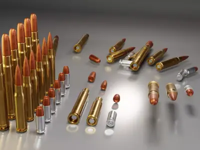 Bullet AMMO Low-poly 3D model purchase