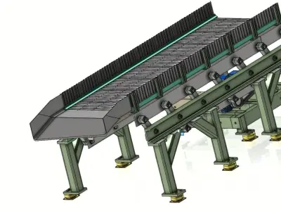 High Precision Vibratory Feeder and Conveyor System 3D model
