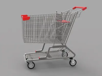 Shopping Cart 3D model purchase