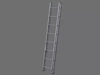 Ladder 1B Low-poly 3D model