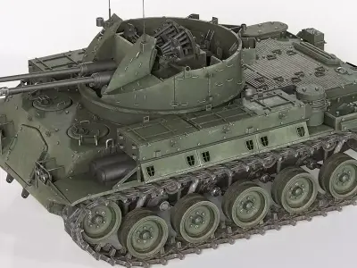 M42 Duster 40mm Anti Aircraft Tank Free 3D model