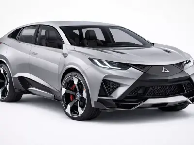 Generic Futuristic Modern SUV Next-Generation Vehicle 07 3D model