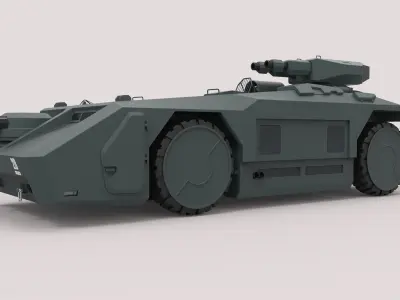 Armored personnel carrier M577 from the movie Aliens 3D model
