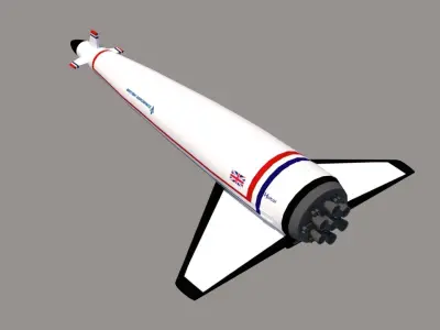 HOTOL Spacecraft Low-poly 3D model
