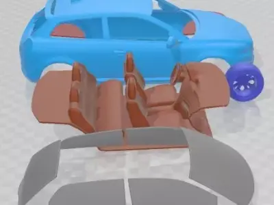 Volvo C30 2011 Printable Car  3D print model