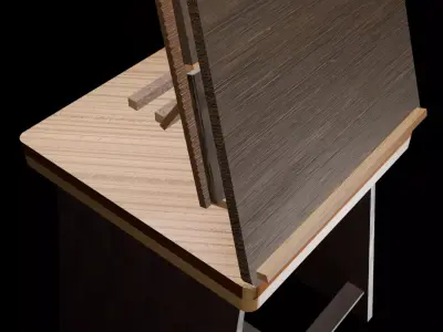 Collapsible Modular Canvas Stand Free 3D model