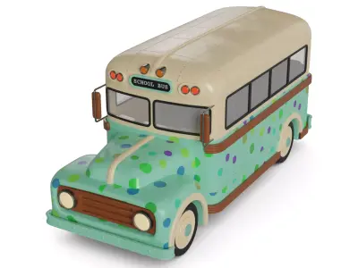 School Bus 3D model get
