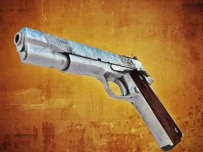 Colt SSP 9mm Low-poly 3D model