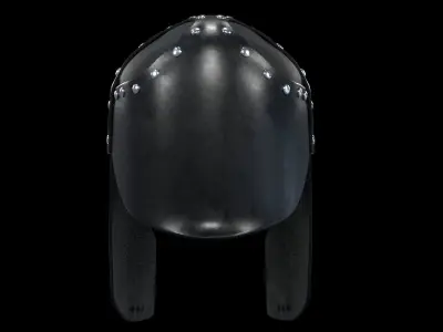 Leather Greek or Spartan Helmet Low-poly 3D model