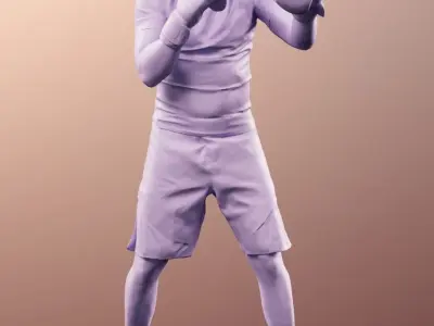Nick 11550 - Young Man Boxing  3D model