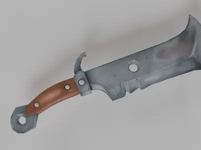 Stylized Sword Low-poly 3D model 3
