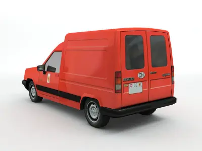 Renault Mini Cargo Truck Low-poly 3D model