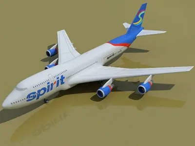 Spirit Airlines Boeing 3D model