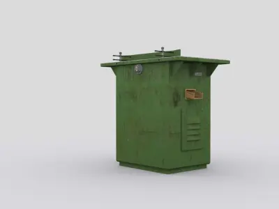 Woodworking machine1 Low-poly 3D model