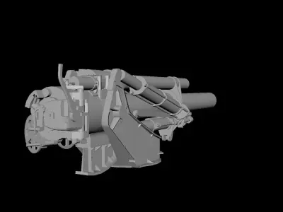 M41 HMC Turret Low-poly 3D model