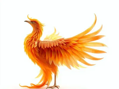 Mythical Phoenix D Model Pack Low-poly 3D model