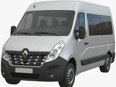 Renault Master 2015 Minibus L2H2 3D model