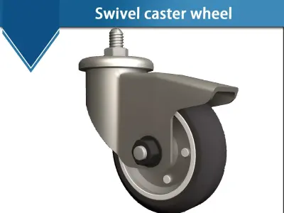 Swivel caster wheel 3D model