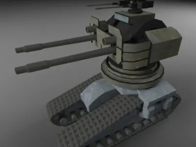 Drone Tanks Low-poly 3D model