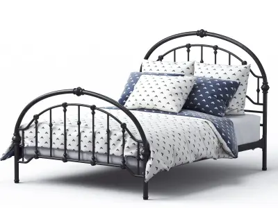 Mccully Queen Standard Bed by Alcott Hill 3D model