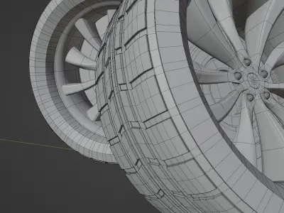 Car Tyres 01 3D model