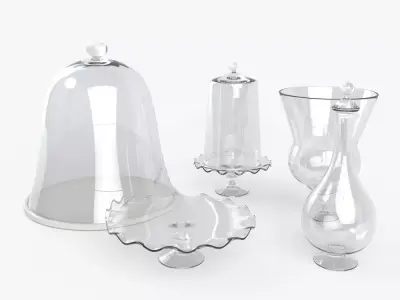 Antique Glassware 3D model