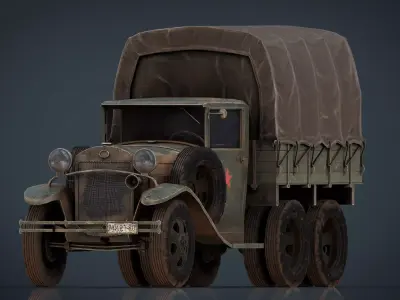 GAZ AAA CARGO TRUCK 3D model