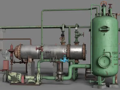 Boiler room 3D model buy