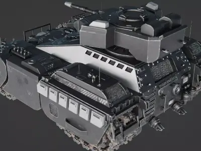 Sci - Fi Tank - Production Ready 3D model