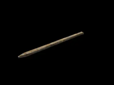 Anydrafts Metal chisel 01 Low-poly 3D model