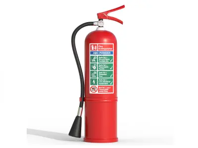 Extinguisher Low-poly 3D model purchase