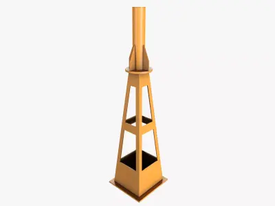 Industrial Jack Low-poly 3D model