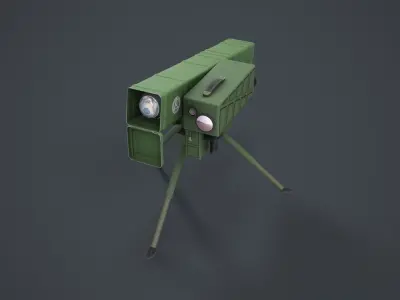 TL-4 Atgm China next generation  Low-poly 3D model