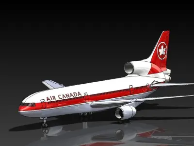 Tristar swiss airways boeing 3D model