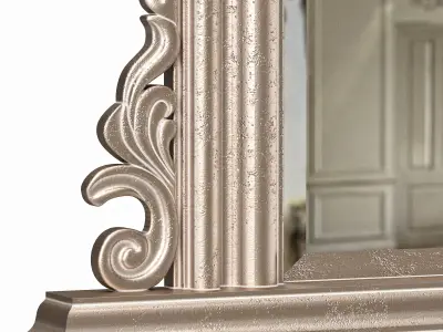 selectmirrors dayton overmantel mirror 3D model