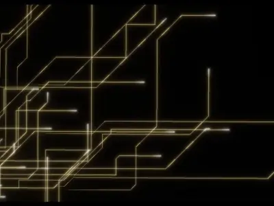 Unity VFX Graph - Sci-fi Line 3D model