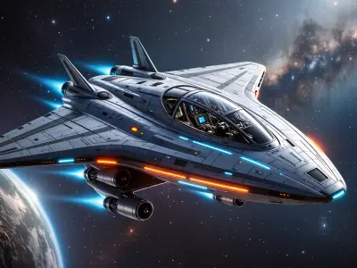 SpaceShip 3D model by mawenzhi999