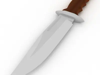 Survival Knife 3D model purchase