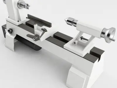 Variable Speed Mini Lathe 3D model