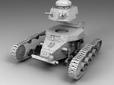 USSR tank T-18 3D print model