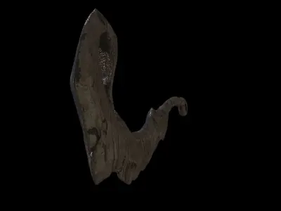 Old Weapon Sword03 Low-poly 3D model