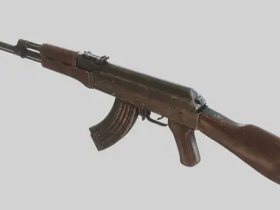 AK-47 Free low-poly 3D model