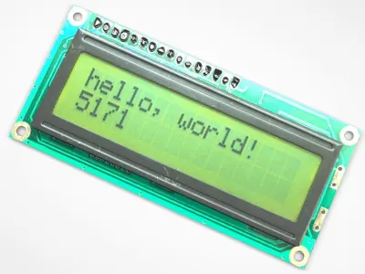Liquid Crystal Display Screen Component 3D model Textured