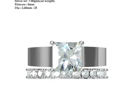 Wedding Ring  3D print model 323