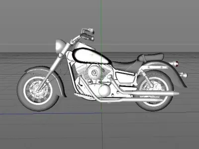 Motorcycle Kawasaki 3D model