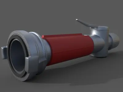 Fire hose nozzle SRK-50 3D model