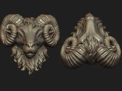 Ram Pendant 2 3D print model