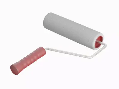 Paint Roller 03 Low-poly 3D model