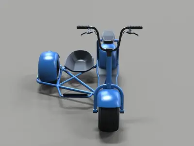 Scrooser with sidecar concept 3D model