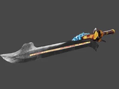 Devil May Cry 5 Sword Free low-poly 3D model